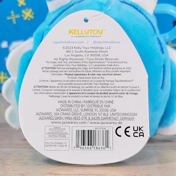 Squishmallow Josa the Jellyfish 3" Clip UltraSoft Toy Plush NWT - Picture 6 of 6